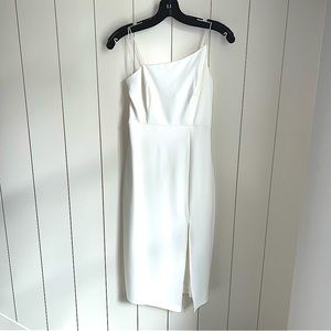 NWT Hello Molly asymmetrical midi dress with slit